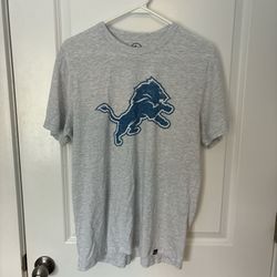 Men size large Grey Detroit Lions graphic tee