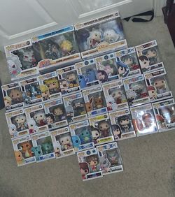 Large Anime Funko Pop Collection – Inuyasha, Naruto, Demon Slayer, Pokémon + more