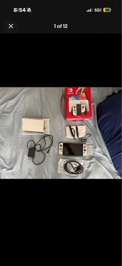 Nintendo Switch OLED White with Controller