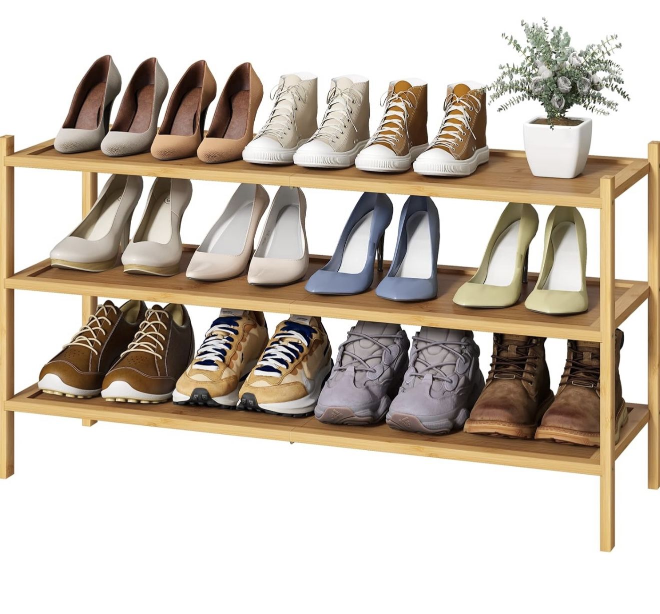 Wood Shoe Rack