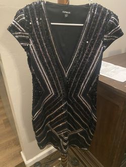 Express Sequin MIDI Dress