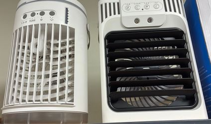 2 Portable Misting Fans