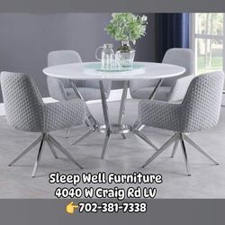🙋‍♀️ 5pc Dining Table Chairs 👉Furniture Sectional Queen Bedroom Bunk Beds Dining 