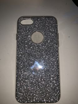 Silver iPhone case
