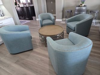Chairs, Accent Bucket Style (4)