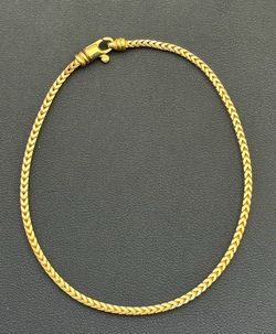 10k yellow gold Franco bracelet 8.5" 2 mm width.