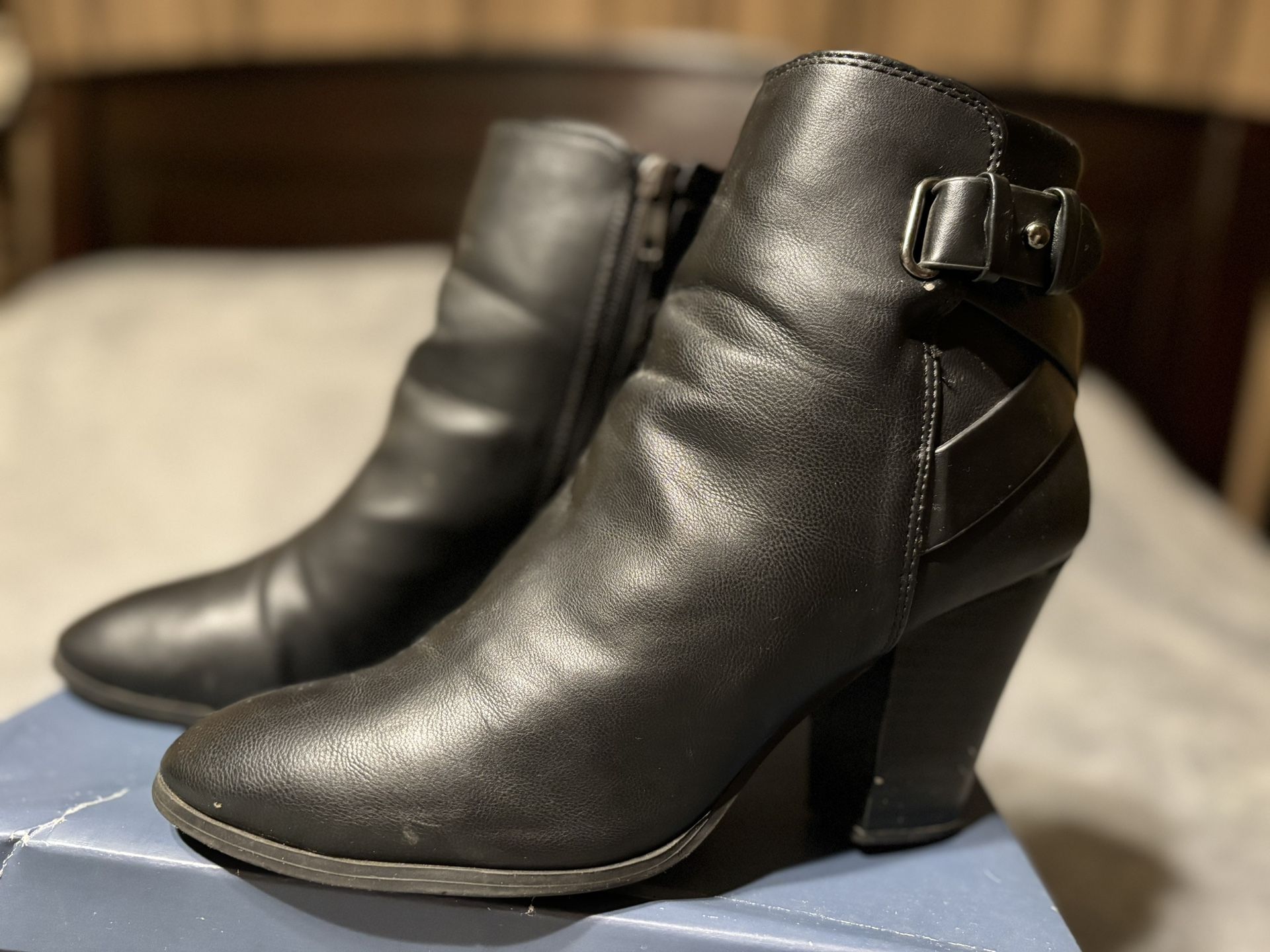 Black Bootie Boots Size 9