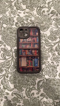 Bookshelf Print Phone Case for iPhone 15