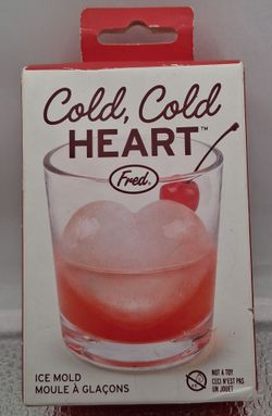 Fred “Cold, Cold Heart” Ice Mold – Heart‑Shaped Ice Cube Mold