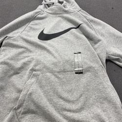 L grey Nike hoodie 