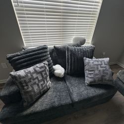 Gray loveseat Couch