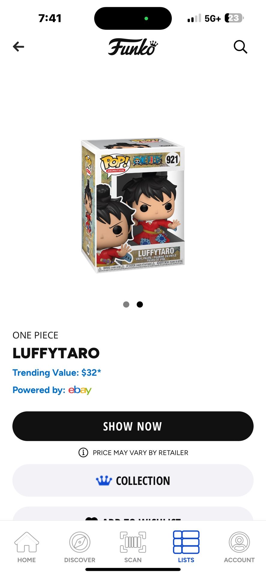 FUNKO POP! ONE PIECE LUFFYTARO