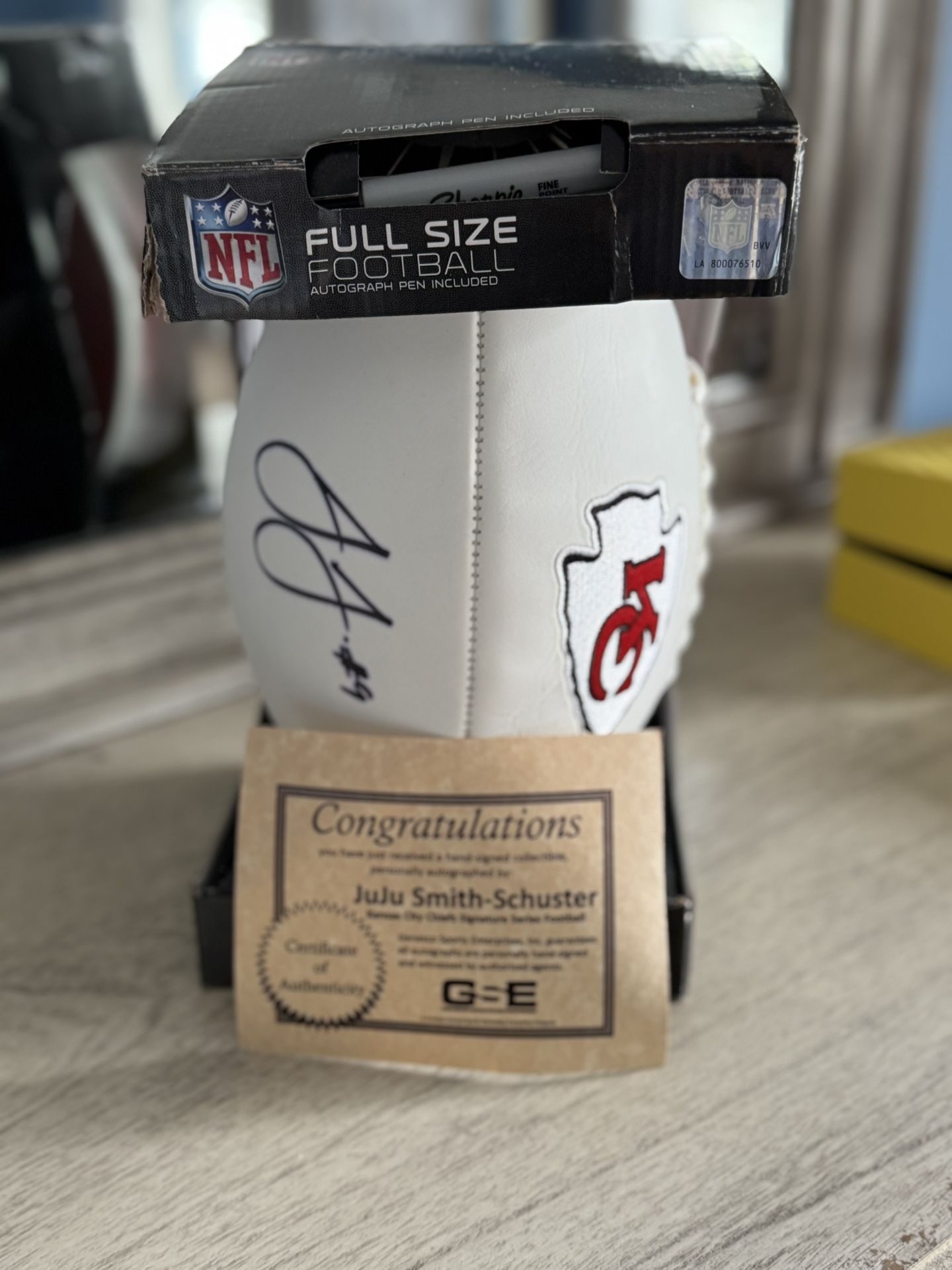 *Juju Smith-Schuster Autographed Football with COA*