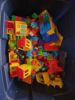 Variety Bin Of Duplos