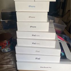iPhone,iPad MacBook Pro ,iPad Mini, AirPods Boxes