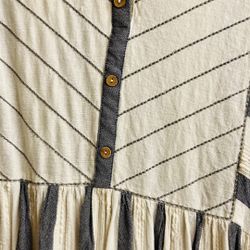 White Line Mix Dress 