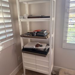 Crate And Barrel Bookshelf White Wood