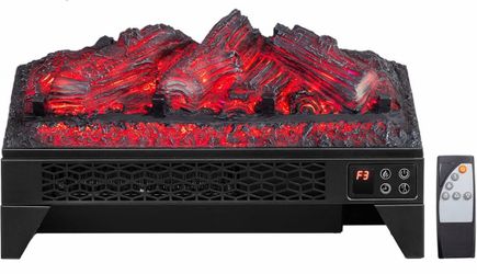Electric Fireplace Log Set with Remote