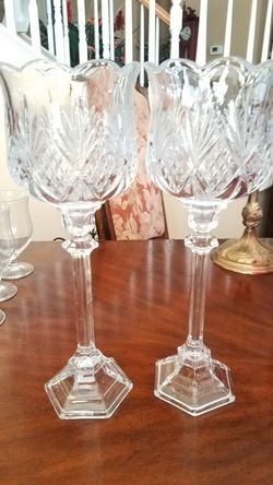 Crystal candleholders