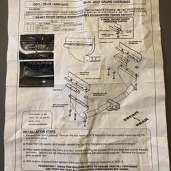 Trailer Hitch. JEEP Grand Cherokee 99-04