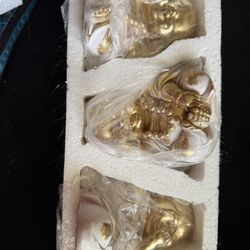 3pcs Buddha Statue Happy Laughing Buddha Figurine