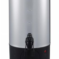 Elite Gourmet CCM040 Stainless Steel 40 Cup Coffee Urn Removable Filter For Easy Cleanup, Two Way Dispenser with Cool-Touch Handles Electric Coffee Ma