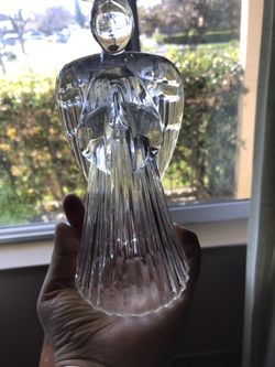 Glass candle holder