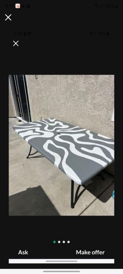 Hand Painted Outdoor Stone Table 