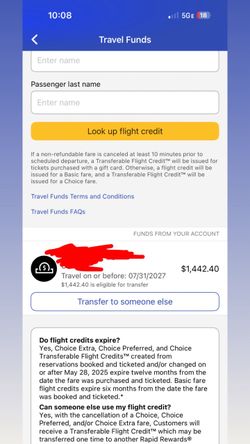 Flight funds
