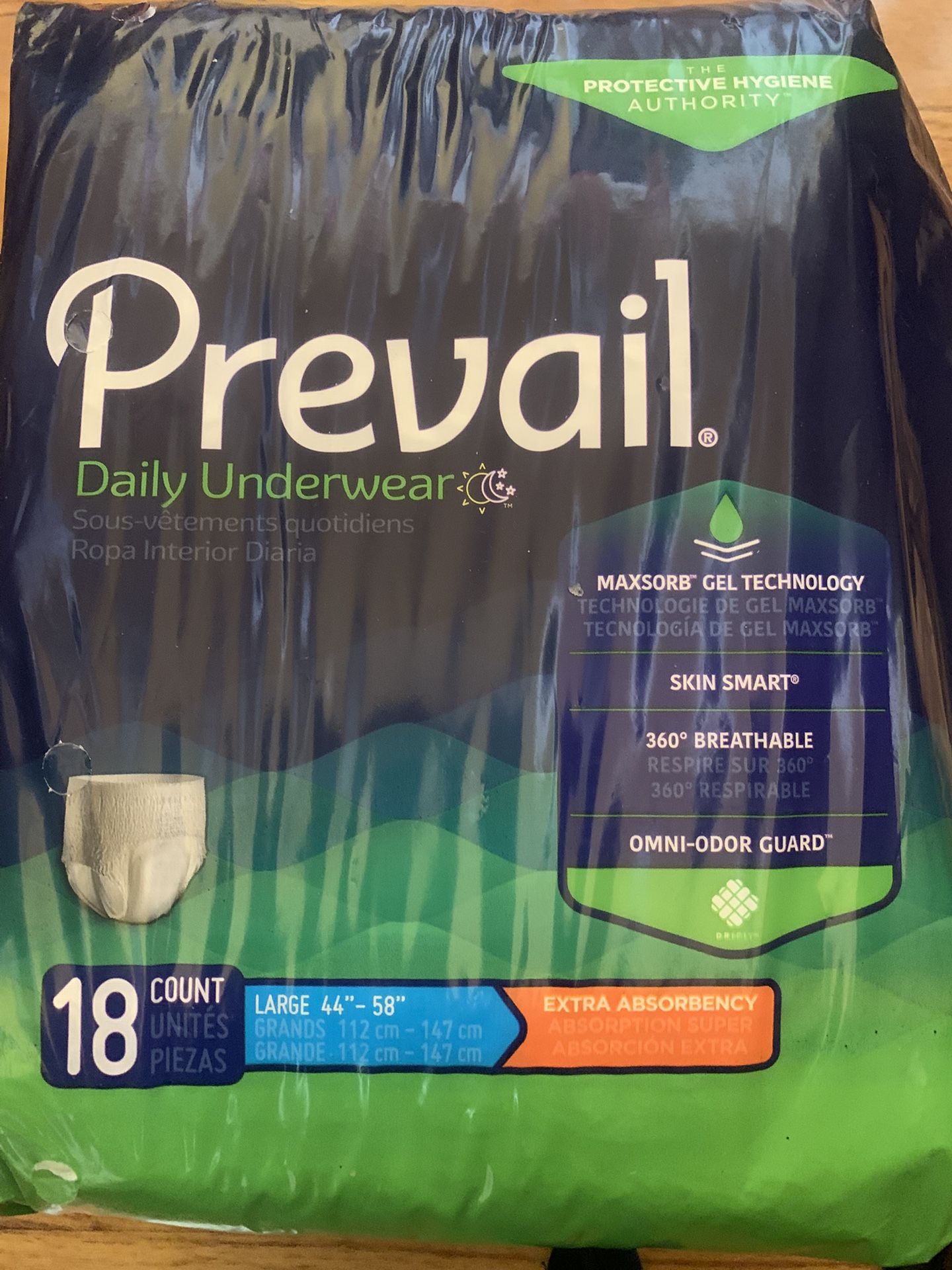 LIFE SAVING!!! PREVAIL DAILY UNDERWEAR LARGE ONLY 10💰 BUY 4 GET 1 FREE LIMITED SUPPLY.
