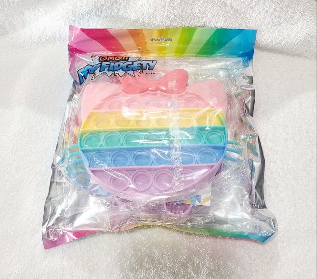 OMG Pop Fidgety Toys Kitty And Ice Cream Bar Pop Fidget Toys New 2 Piece Bag