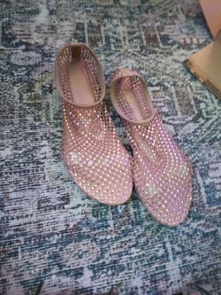 Women's blush Mino mesh flat Steven maddens n's, Size 8m