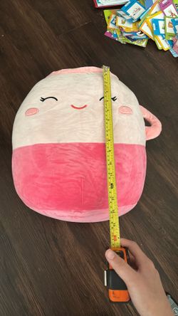 14” Pink latte squishmallow