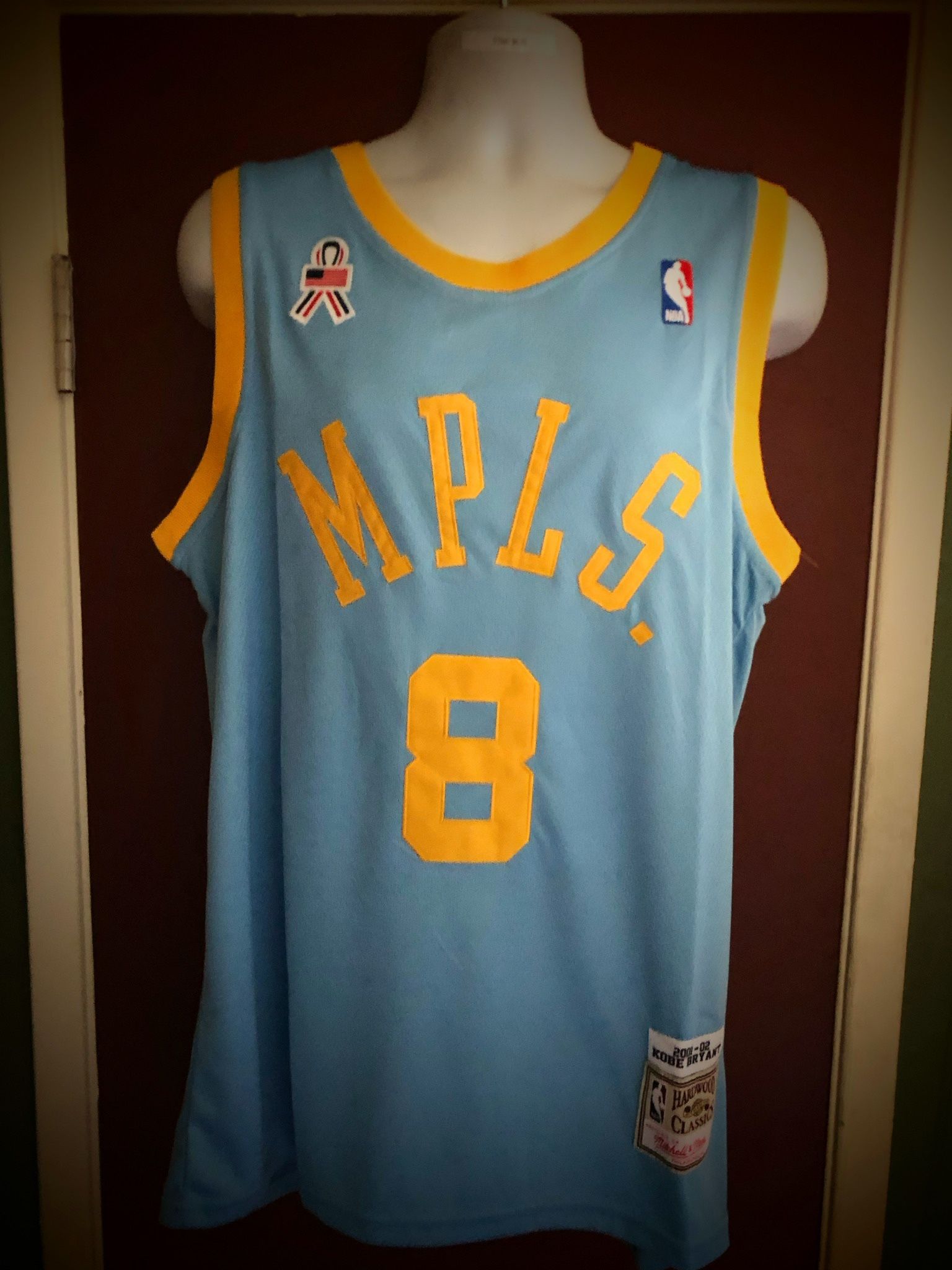 Los Angeles Lakers #8 Kobe Bryant throwback MPLS (Minneapolis) NBA Jersey - M.L.XL.2X