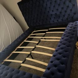 Velvet Queen Bed Frame 