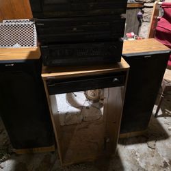 Vintage 90's Sony Audio Stereo Rack 1990 Model