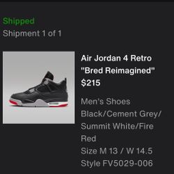 Air Jordan 4 Reimagined Size 13