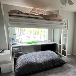 Loft Bed With Desk For Sale 