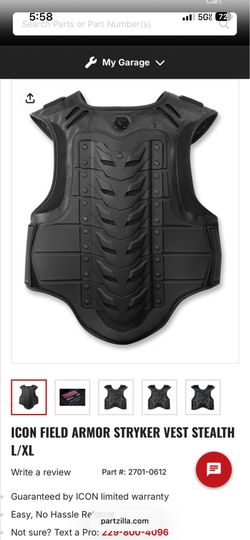 ICON FIELD ARMOR STRYKER VEST STEALTH L/XL