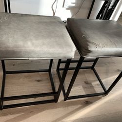 2 Gray Barstools $20 For Both
