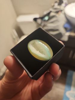 Teal Agate Ring