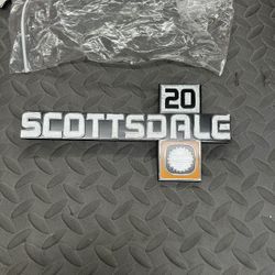 New. Early 80s Chevy Scottsdale 20 Fender Emblem 