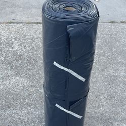 Black Poly Sheeting Plastic Rolls/rollos De Plástico Negro