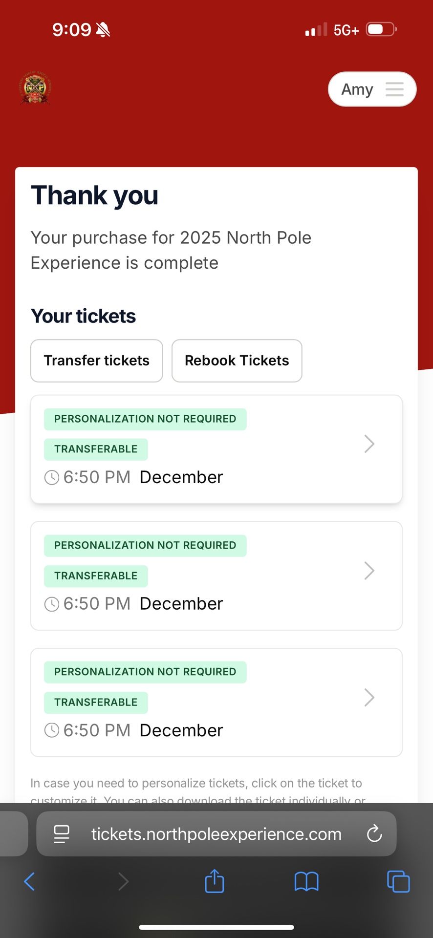 North Pole Experience Tickets