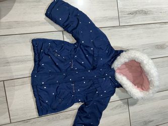 Girls Toddler Winter Puffer Jacket with Hood size 2t