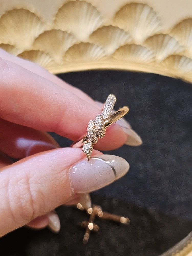 Knots Jewelries Set 18k Rosegold Plate Over Silver