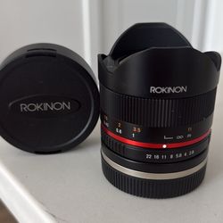 Rokinon 8mm Fish Eye. E-mount