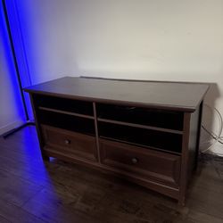 Brown Wood TV Stand