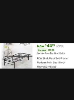Twin bed frame (mattress not included)