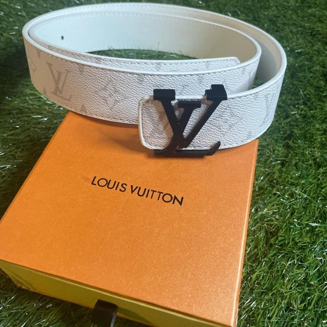 Louis Vuitton Men's White and Cream Belt